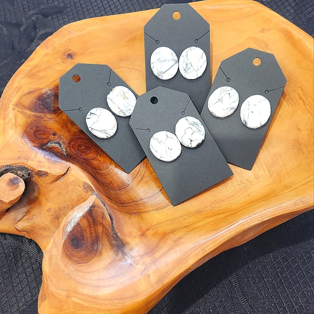 Handmade Marble-Look Clay earrings
